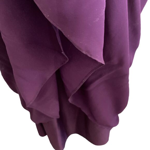 Azazie Halter Dress Womens 4 Purple Grape Long Gown Formal Floor Length - Picture 10 of 13